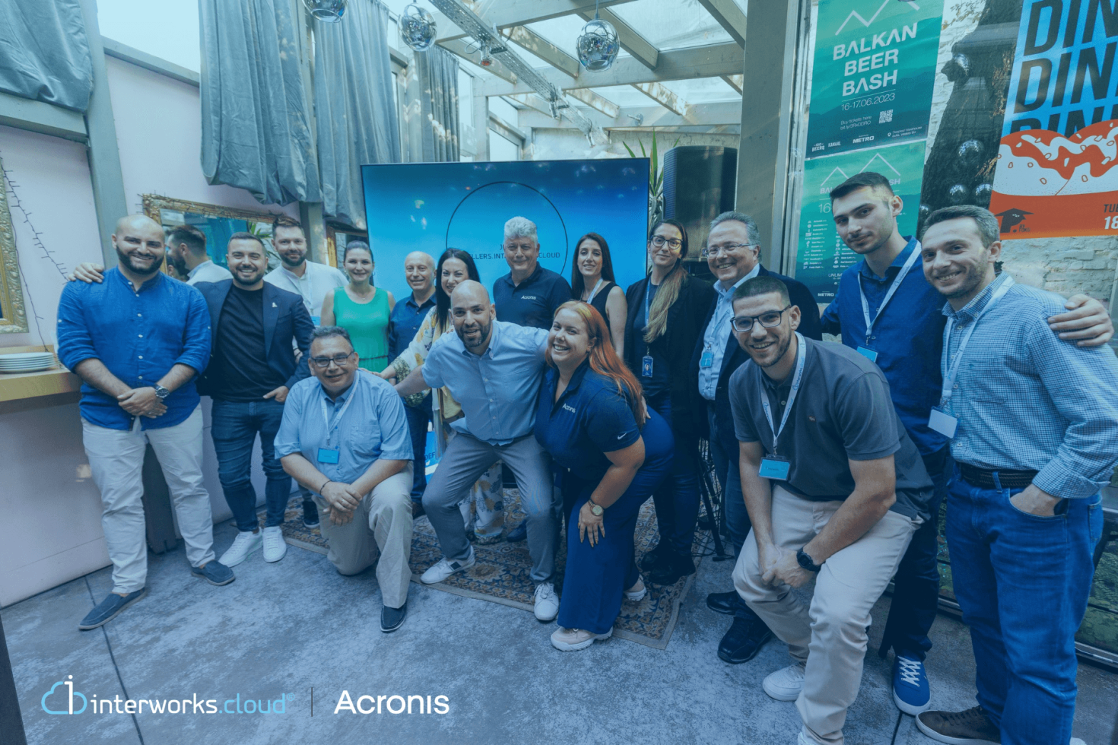 interworks.cloud Distribution and the Acronis team together at the partner event in Sofia