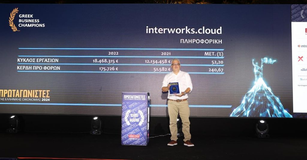 interworks.cloud Honored with the “Greek Business Champions” Award 2024 3