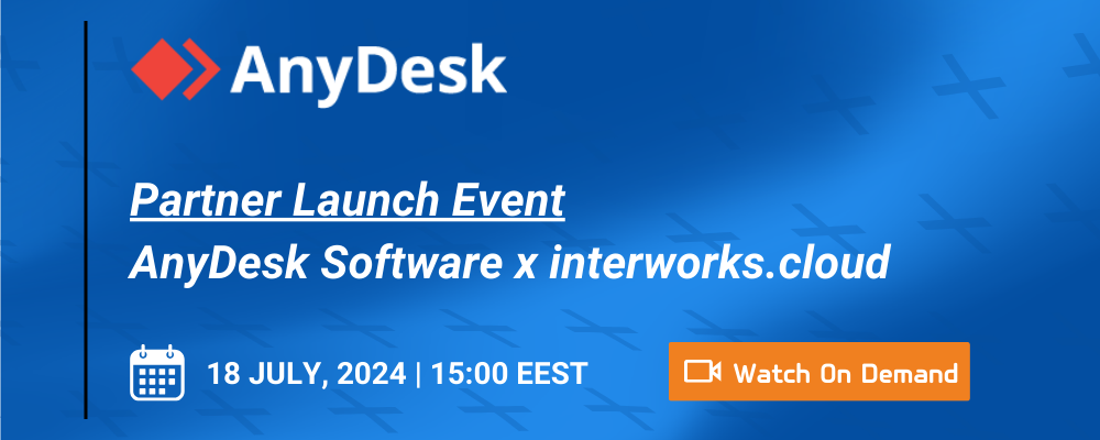 Anydesk x interworks.cloud Partner Launch Event - Website banner