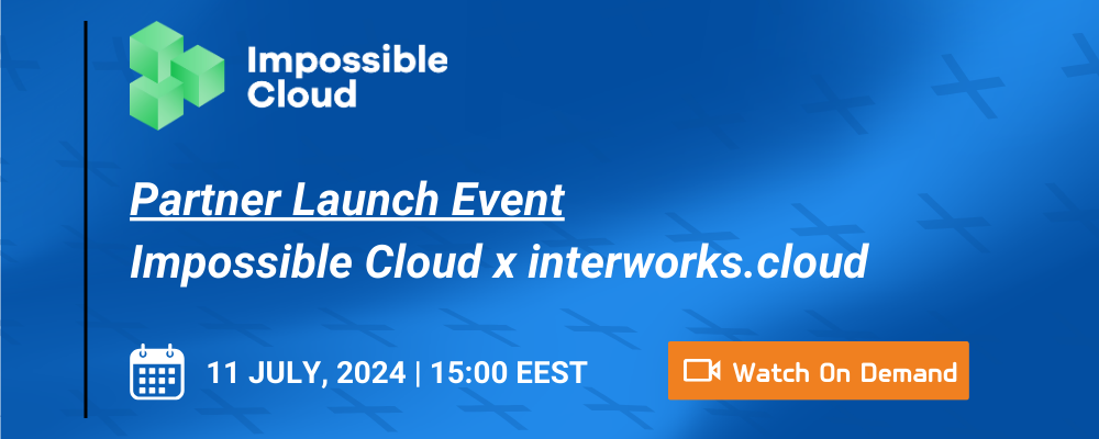 Impossible Cloud x interworks.cloud Partner Launch Event - Website banners