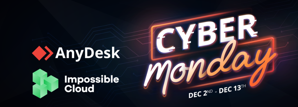 cyber week 2024 offers by interworks.cloud on anydesk and impossible cloud products