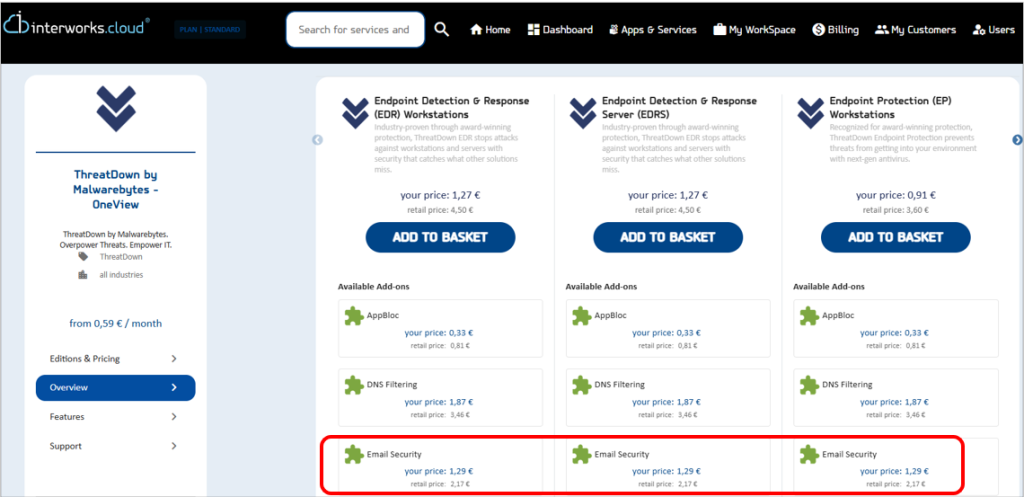 Check ThreatDown Email Security product on our Marketplace