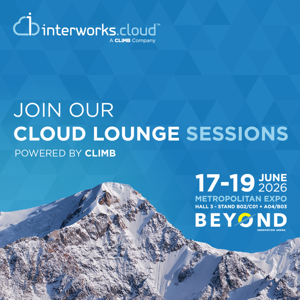 interworks.cloud Cloud Hub and Cloud Lounge at BEYOND Expo Athens 2026 with vendors, partners and live technology sessions in Hall 3.