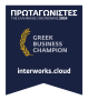 greek business champion 2024 award badge - protagonists of greek economy 2024 winner for interworks.cloud